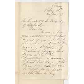 J Edward Sykes - Sydney - Particulars Singing and Organ Teacher for Conservatorium