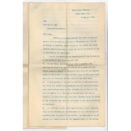 Richard William Bennett - North Adelaide - Request to sit at Exam in Procedure and Wrongs