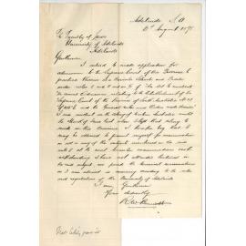 Richard William Bennett - Adelaide - Request to sit for subjects necessary for admission to Supreme Court as Barrister