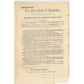 E S Wigg and Son - The Year Book of South Australia - Submitting proof of matter to be inserted in Year Book