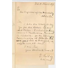 Reverend F Leidig - Point Pass - Asking for Candidates Cards