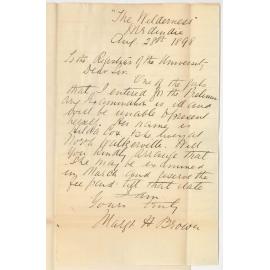 Miss Margaret H Brown - Medindie - Withdrawing Hilda Cox from Preliminary Exam