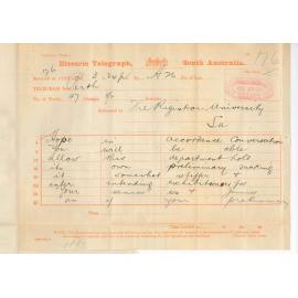 Cyril Jackson BA - Inspector General of Schools - Examinations in Perth