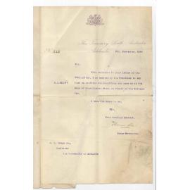 The Under Treasurer - Adelaide - Confirmation of Conditions of Sale of Consolidated Stock