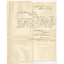 J C Haslam - Port Pirie - Hitch in the Port Pirie Exam