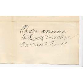 James Watson Brown - Adelaide - Order to pay all moneys for Supervising at Preliminary Exam to May H Brown