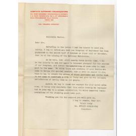 Dr Efisio Giglio-Tos - The Chancellor - Postponement of Italian Students International Congress