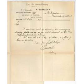 Mr G S Martin - Estimated cost of Conservatorium Platform