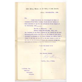 Mr Robert Kay - Adelaide - Retirement of Reverend Dr D Paton and Dr Horatio Thomas Whittell