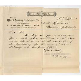 Mutual Sanitary Maintenance Company - City - Tender for Galvanised Iron Hood for Lawn Mower