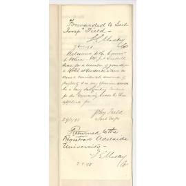 Sub-Inspector John Field - Commissioner of Police - Information concerning Mr Joseph Hall Iredell and recommending him as a suitable tenant