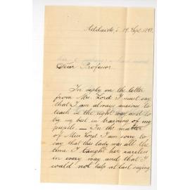 Herr Hermann Kugelberg - Re Complaint from Mrs Lord