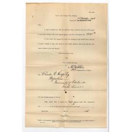 J G Russell - Commissioner of Taxes - Adelaide - Concerning appeal against Land Tax Assessment No 7487B - 7861C - 7548E - 4211F