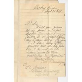 Mrs Katherine C Madigan - Failure of Margaret Madigan in recent Preliminary Examination