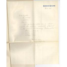 Douglas John Byard - Hahndorf College - Concerning failure of Nos 597, 576 and 427