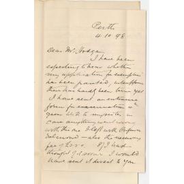 James Watson Brown - Perth Western Australia - Application for exemption