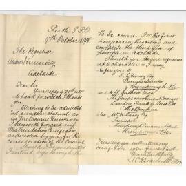 W Kirkwood Weller - Perth - Wishes to be admitted ad eundem statum