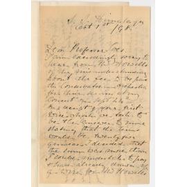 Madame Amy Sherwin - SS Himalaya - Fees to Conservatorium Orchestra