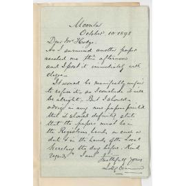 Dr J H G Drummond - Moonta - Re Practical Exam Music - Another Entry in Practical Exam