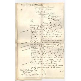 Thomas Playford - Agent General - London - Appointment of Teacher of Singing for the Conservatorium