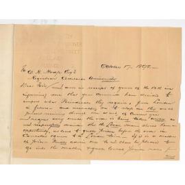 William Charles Rigby - Adelaide - Discontinuation of orders for Periodicals