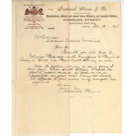 Frederick Binns - Charles Street - Sample volumes lettered Barr Smith Library