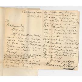 Miss Marion Kirkwood Kemp - Currency Creek - Examination in Practice of Music