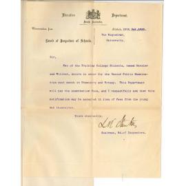 L W Stanton - Education Department - Senior Public Exam Candidates