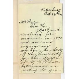 A E Brady - Petersburg - MB Exam