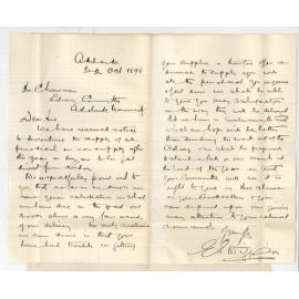 E S Wigg and Son - Adelaide - Notice to discontinue supply of Periodicals