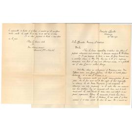 Frank John Naish - Adelaide - Estimate for alterations in Dissecting Room