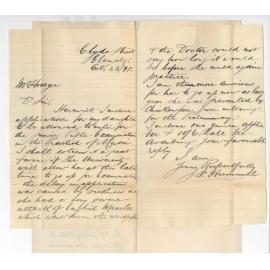 J T Humnill - Glenelg - Late Entry for Junior Practice of Music by daughter