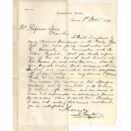 J Taylor - Laura - To Professor Joshua Ives - Information Elder Conservatorium