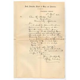 Alex Purdie - Adelaide - Will act as Examiner in Assaying in November