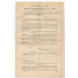 James Bath - Secretary - Minister of Education - Forwarding copy of India Civil Service Exam Regulations