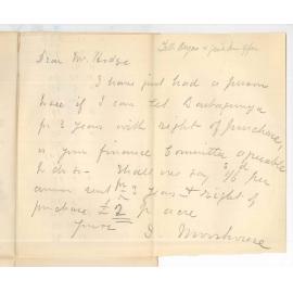 I Moorhouse - Adelaide - Concerning Bartagunyah Lands