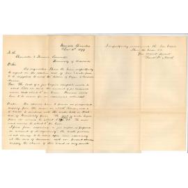 Frank John Naish - Adelaide - Cost of Gas and Water power for bellows of Conservatorium Organ