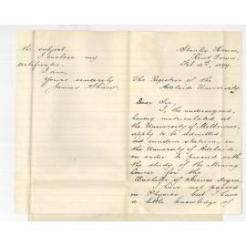 James Shaw - Kent Town - Admission ad eundem statum