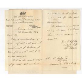 A E Balch - Associated Board Sydney - Music Examinations