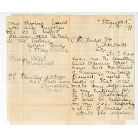 Miss May Carlile - Norwood - Concerning the Elder Scholarship at the Conservatorium of Music