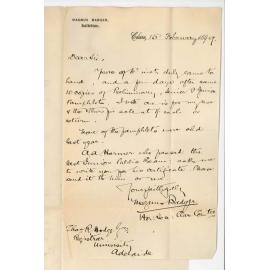 Magnus Badger - Clare - Request for Junior Public Certificate A A Harmer