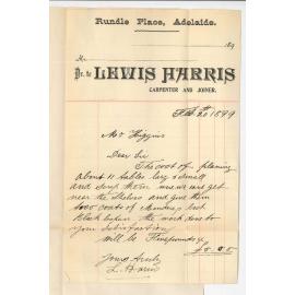 Lewis Harris - Adelaide - Cost of planing Tables