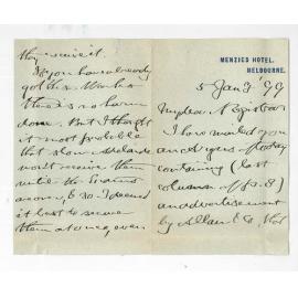 Dr William Barlow - Melbourne - Advising purchase of Works for Piano for use at Examinations in connection with Associated Board Exams