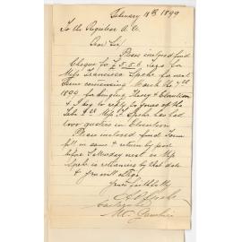 A O Spehr - Mount Gambier - Regarding Elocution Class