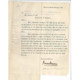 J Edwin Thomas and A S Neill - Conservatorium Fees overdue