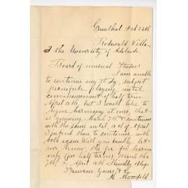 Miss M Mattfeld - Studies at Conservatorium