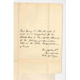 Miss Mary S Alluntt - Semaphore - Entry for Elder Scholarship