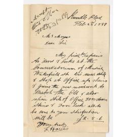 L Harris - Adelaide - Price of repairs to doors and locks at the Conservatorium