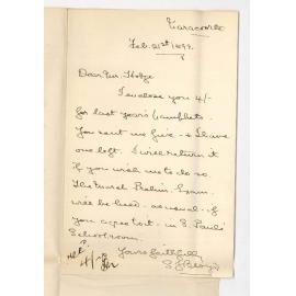 Reverend S J Bloyd - Narracoorte - Concerning March Preliminary Exam