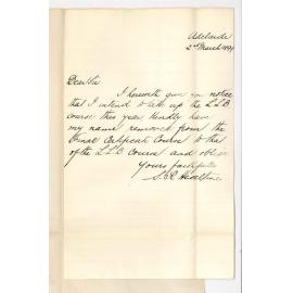 Samuel Richard Heseltine - University - Notice of intention to proceed to LLB Degree